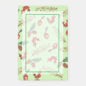 Benutzerdefinierte Anmerkungen zum Herbstmuster Post-it Klebezettel (Vorderseite)