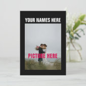 Benutzerdefinierte Anpassung von Foto-Bildern Einladung (Stehend Vorderseite)