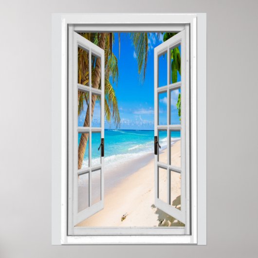 Benutzerdefinierte Ansicht von vertikalen Strand- Poster (Vorne)