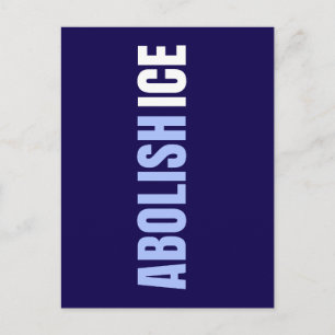 Benutzerdefinierte Anti-Abschaffungs-ICE-Politpost Postkarte
