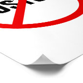 Benutzerdefinierte Anti - sagen Sie nein zu - Prot Poster (Ecke)