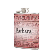 Benutzerdefinierte antike ägyptische Hieroglyphen- Flachmann (Links)