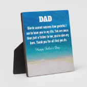 Benutzerdefinierte Anzeige des Vaters mit Easel Fotoplatte (Vorderseite)