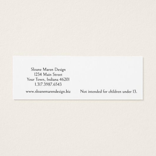 Benutzerdefinierte Anzeige-Karte für den Geblüht M (Rückseite)