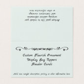 Benutzerdefinierte Aqua-Geblüht Zierkopfkarten (Außenseite Aufgefaltet)