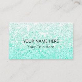Benutzerdefinierte Aquamarine Textilindustrie Visitenkarte
