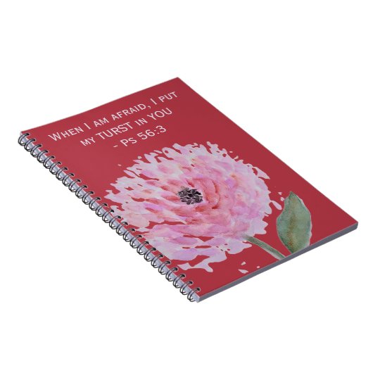 Benutzerdefinierte Aquarell-Blume - Text für 2024 Notizblock (Rechte Seite)