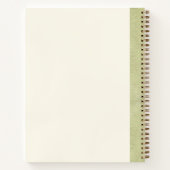 Benutzerdefinierte Aquarell-Blumen Pastellrosa Grü Notizblock (Rückseite)