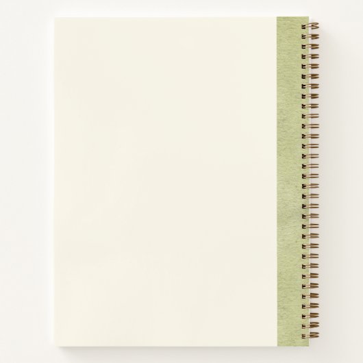 Benutzerdefinierte Aquarell-Blumen Pastellrosa Grü Notizblock (Rückseite)