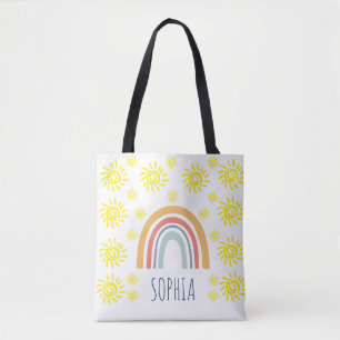 Benutzerdefinierte Aquarell-Launische-Boho-Regenbo Tasche