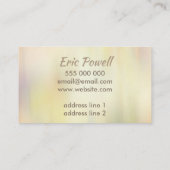 benutzerdefinierte Aquarell, moderne DesignVisiten Visitenkarte (Rückseite)