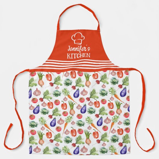 benutzerdefinierte Aquarellfarben Schürze (Vorderseite)