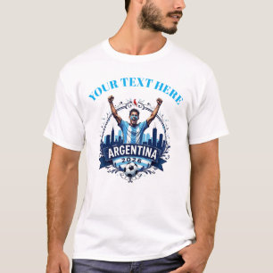 Benutzerdefinierte Argentinien Fußballmannschaft U T-Shirt