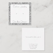 Benutzerdefinierte Art Deco Frame Studiovorstellen Telefonnummerkarte (Vorne/Hinten)