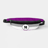 Benutzerdefinierte Asexualitätsflagge Bauchtasche (Vorderseite)