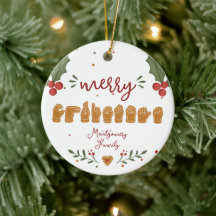 Benutzerdefinierte ASL Frohe Weihnachten Lebkuchen