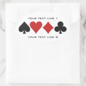 Benutzerdefinierte Aufkleber für Kartenspieler (Tasche)