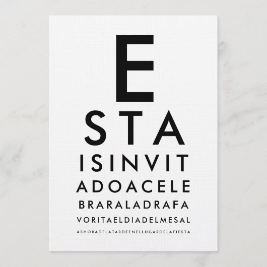 Benutzerdefinierte Augenheilkunde Optometrie-Sehte Einladung (Vorderseite)