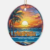 Benutzerdefinierte Australien Strand Keramik Ornament (Links)