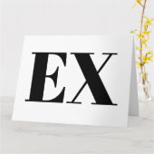 Benutzerdefinierte Ausweiskarte für Ex-Freund oder Karte (Gelbe Blume)