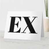 Benutzerdefinierte Ausweiskarte für Ex-Freund oder Karte (Vorderseite)