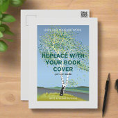 Benutzerdefinierte Autor Buchabdeckung l Marketing Postkarte