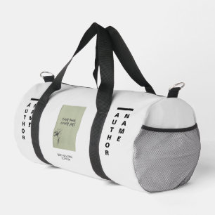 Benutzerdefinierte Autoren-Buchcover Weiße Reiseta Duffle Bag