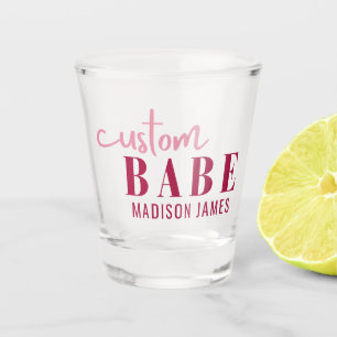 Benutzerdefinierte Babe Lustige Redewendung Person Schnapsglas