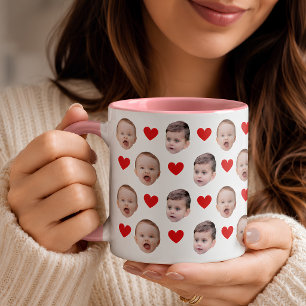 Benutzerdefinierte Baby-Gesichts-Foto-Tasse Oma- Tasse