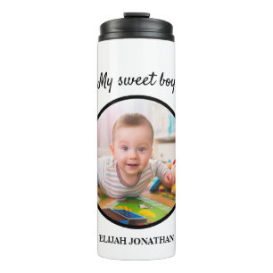 Benutzerdefinierte Baby-Kleinkind-Kind-Foto-Vorlag Thermosbecher