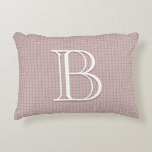 Benutzerdefinierte Baby-Monogramm-Initiale Texturi Dekokissen