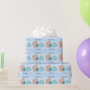 Benutzerdefinierte Baby-Party für Jungen Geschenkpapier