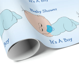 Benutzerdefinierte Baby-Party für Jungen Geschenkpapier