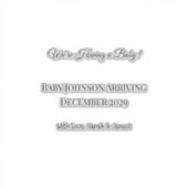 Benutzerdefinierte Baby-Revecard Aufkleber (Vorderseite)