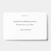 Benutzerdefinierte Baby-Revecard Ausweis (Rückseite)