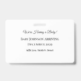 Benutzerdefinierte Baby-Revecard Ausweis