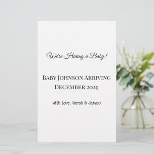Benutzerdefinierte Baby-Revecard Briefpapier
