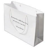 Benutzerdefinierte Baby-Revecard Große Geschenktüte (Rückseite Schrägansicht)