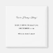 Benutzerdefinierte Baby-Revecard Magnet (Vorne)