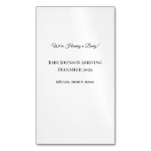 Benutzerdefinierte Baby-Revecard Magnetische Visitenkarte (Vorderseite Vertikal)