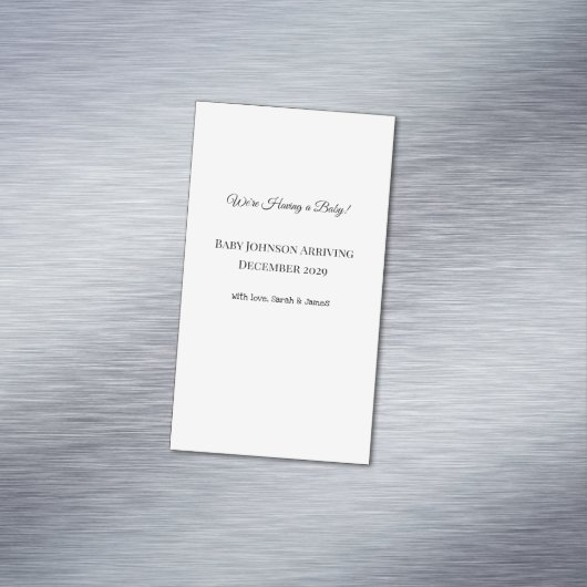 Benutzerdefinierte Baby-Revecard Magnetische Visitenkarte (Beispiel)