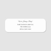 Benutzerdefinierte Baby-Revecard Namensschild (Vorderseite)