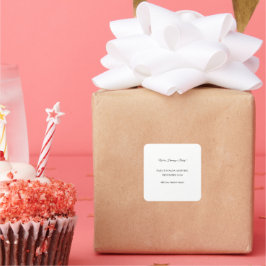 Benutzerdefinierte Baby-Revecard Quadratischer Aufkleber