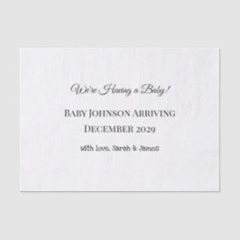 Benutzerdefinierte Baby-Revecard Seidenpapier