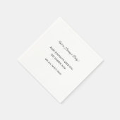 Benutzerdefinierte Baby-Revecard Serviette (Ecke)