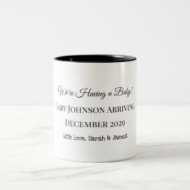 Benutzerdefinierte Baby-Revecard Zweifarbige Tasse