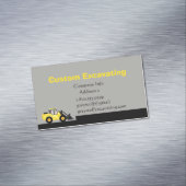 Benutzerdefinierte Baggerkarte Magnetische Visitenkarte (Beispiel)