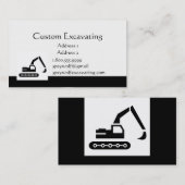 Benutzerdefinierte Baggerkarte Visitenkarte (Vorne/Hinten)