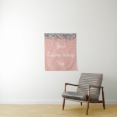 Benutzerdefinierte Ballet Rosa Silber Personalized Wandteppich (Beispiel)
