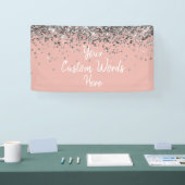 Benutzerdefinierte Ballet- und Silber-Geburtstagsf Banner (Messe)